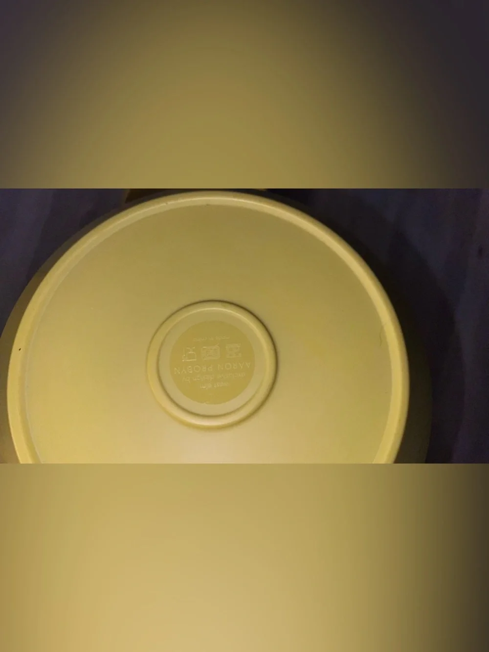 4 West Elm Aaron Probyn Yellow Melamine Plastic Plates 10”